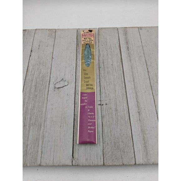 J&P Coats Other - Vintage J&P Coats Skirt or Neck Metal Zipper 9" Bermuda Sea Blue 125